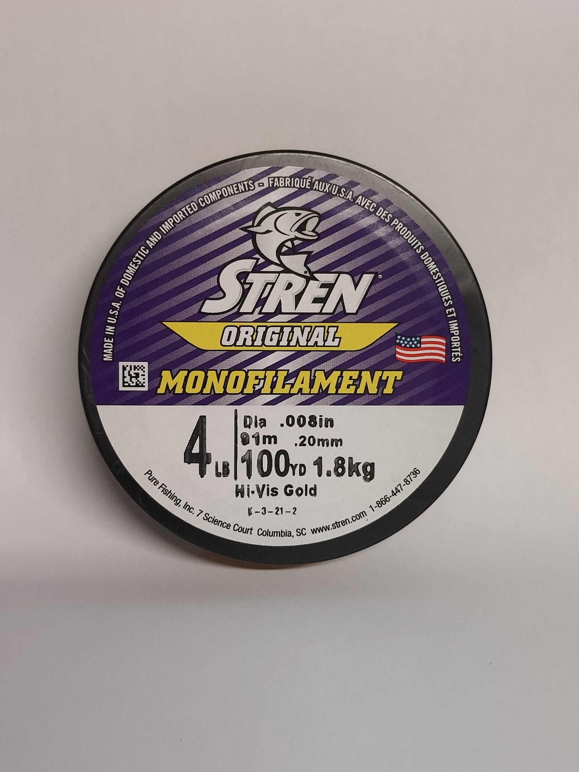 Stren Original®, Hi-Vis Gold, 4lb  1.8kg Monofilament Fishing Line 